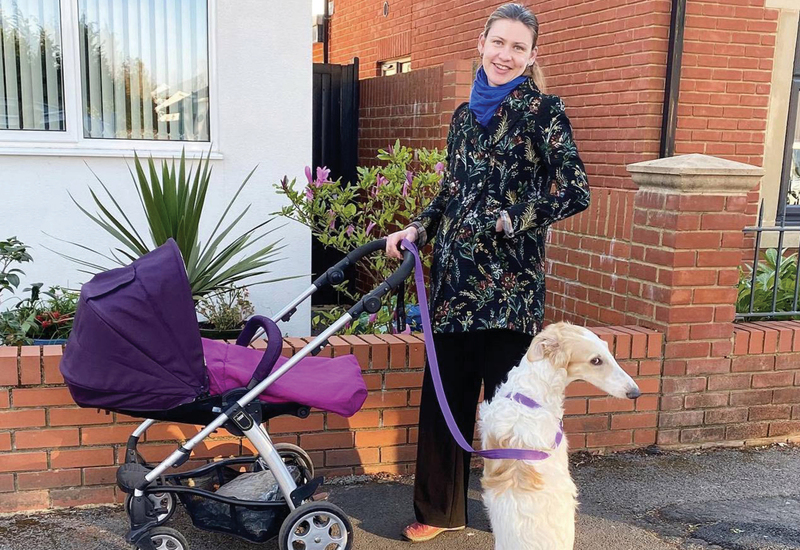 Рождение старшей дочери и первая прогулка в самом начале локдауна