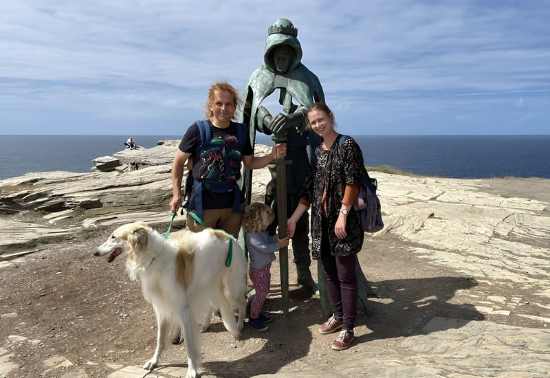 Пятая годовщина и поездка в Корнуолл, прогулка по береговой тропе и осмотр Тинтагеля